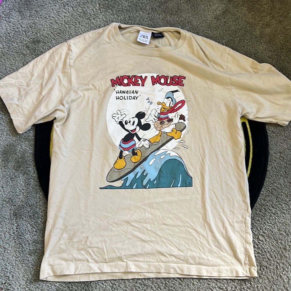 ZARA MICKEY MOUSE HAWAIIAN HOLDAY SHIRT